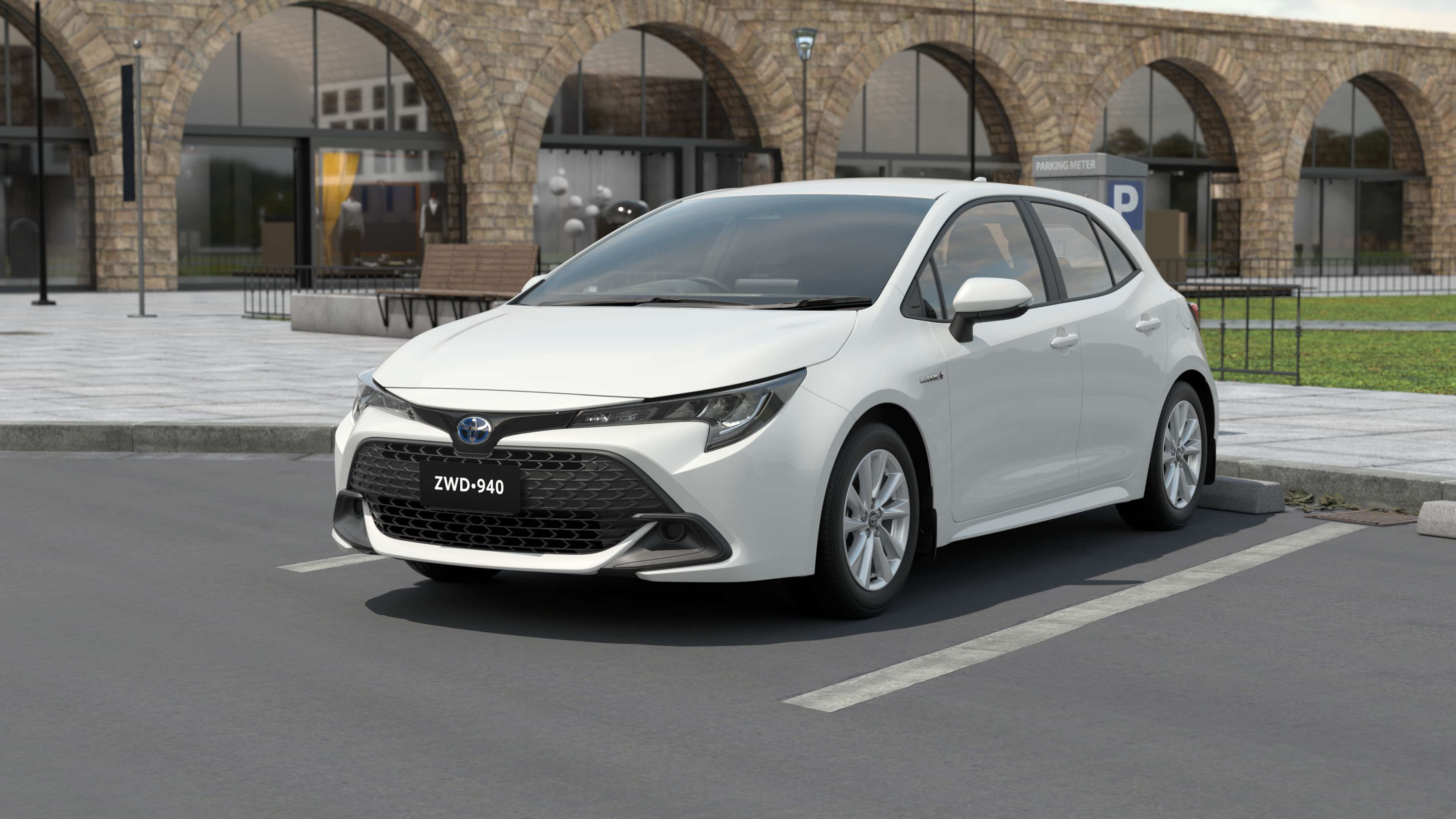 Toyota corolla hybrid outlet white